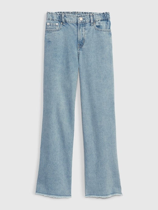 Image number 1 showing, Kids High Rise Wide Leg Jeans with Washwell