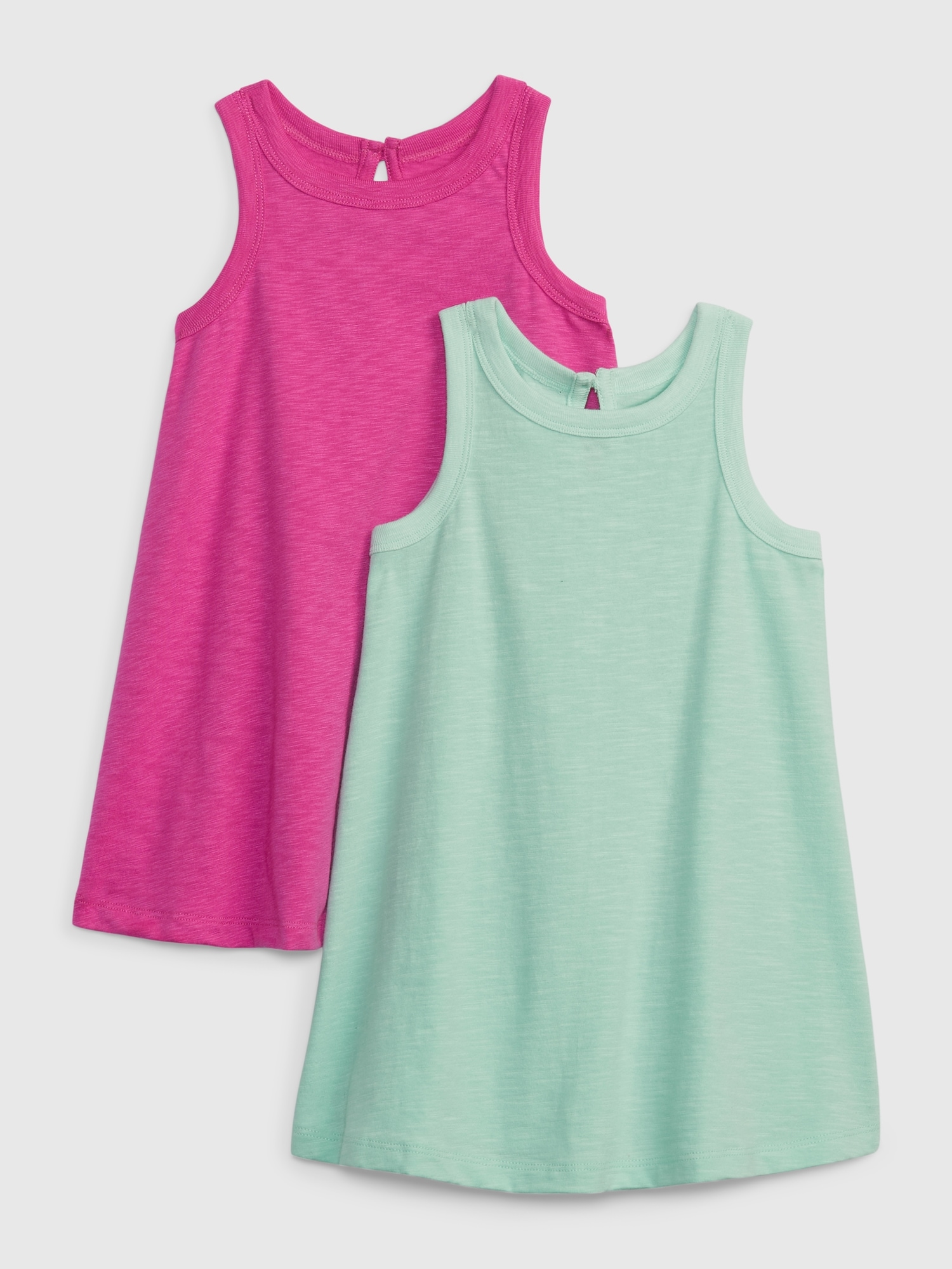 Gap Toddler Swing Tank Dress (2-Pack) pink. 1