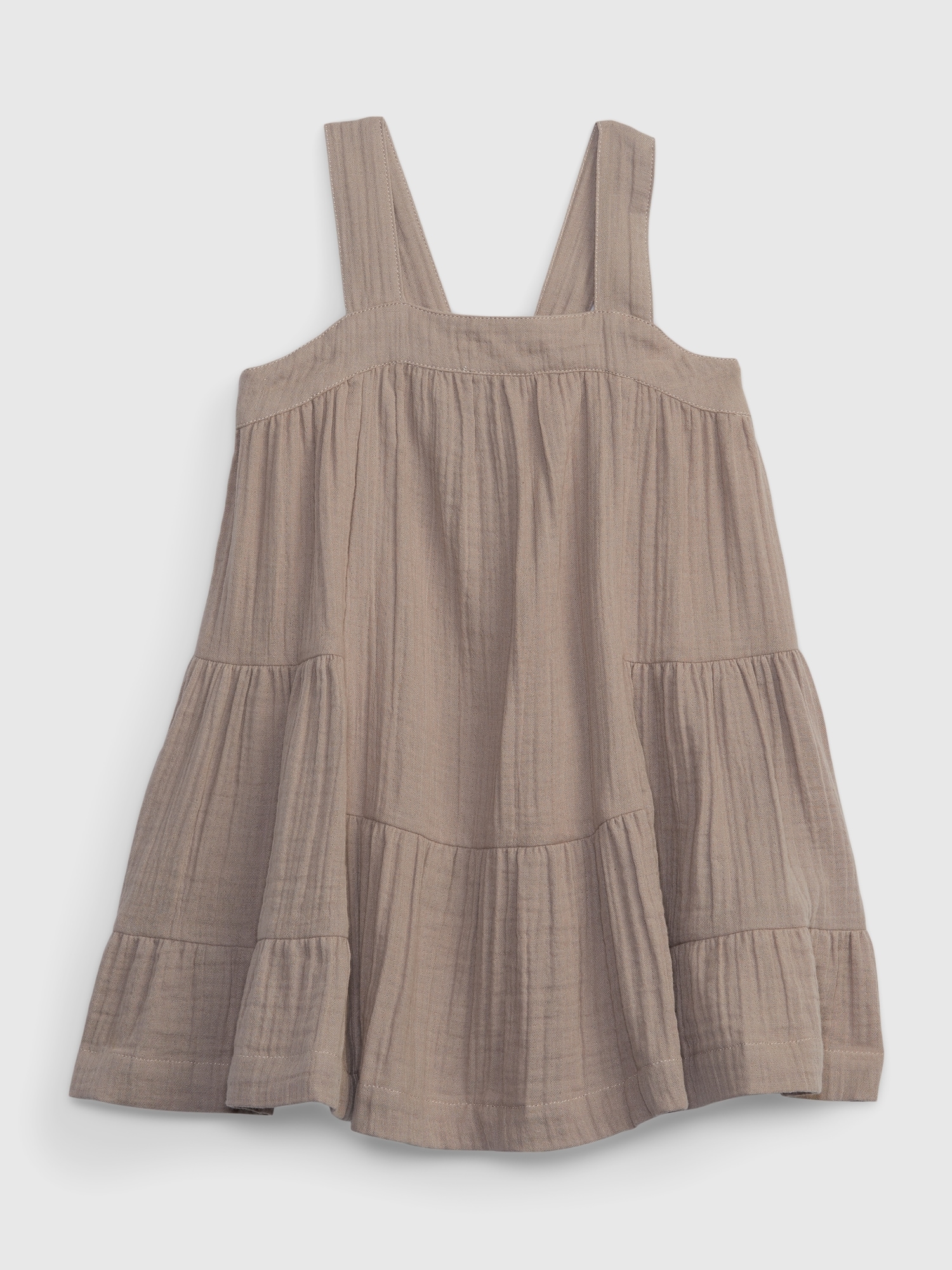 Toddler Crinkle Gauze Tiered Dress | Gap