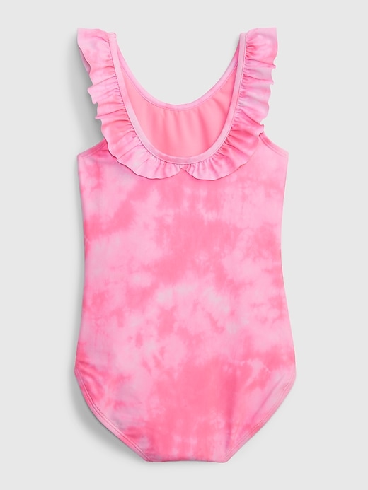 Image number 2 showing, Kids Recycled Ruffle Swim One-Piece