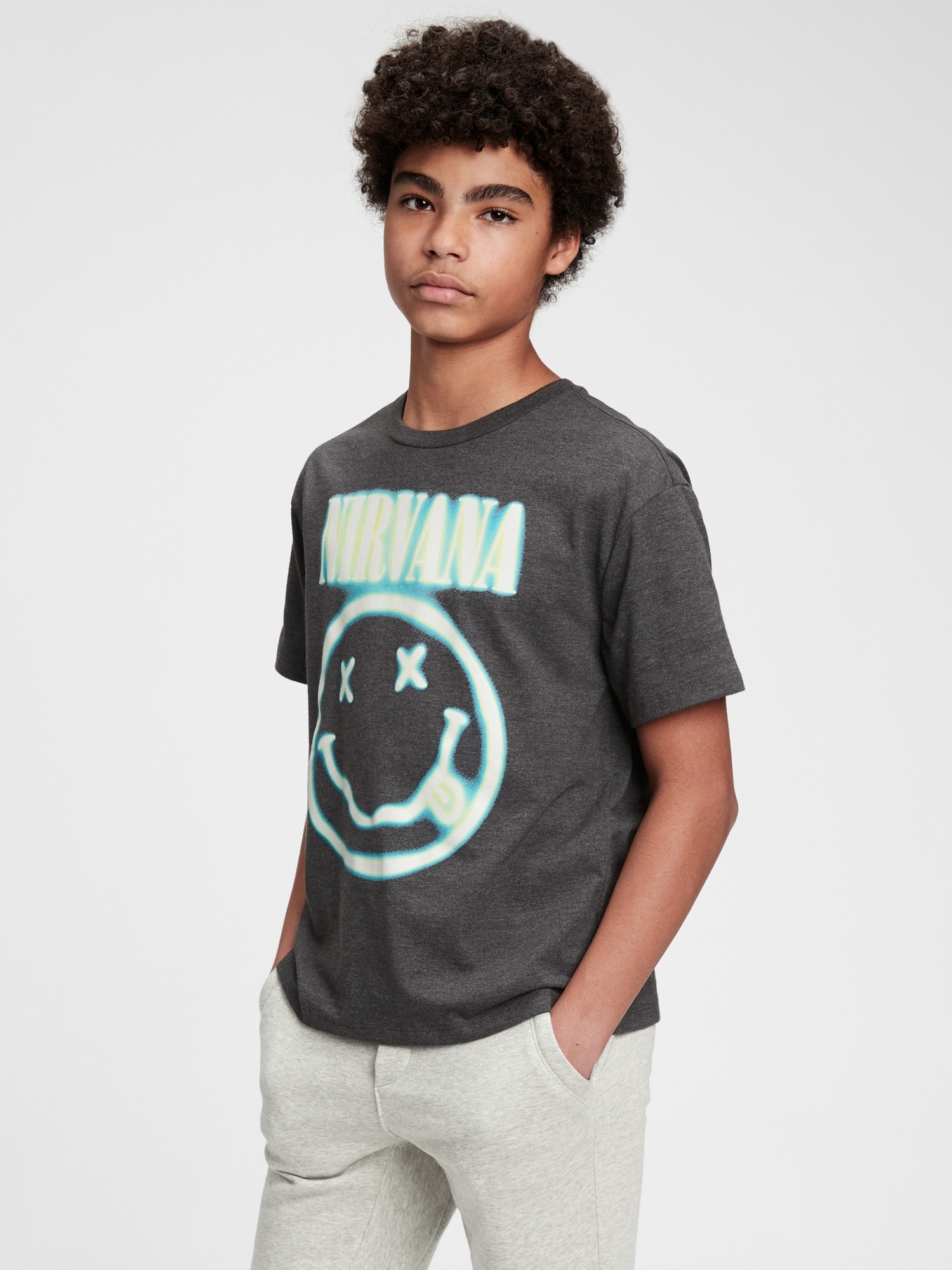 Boys store nirvana shirt