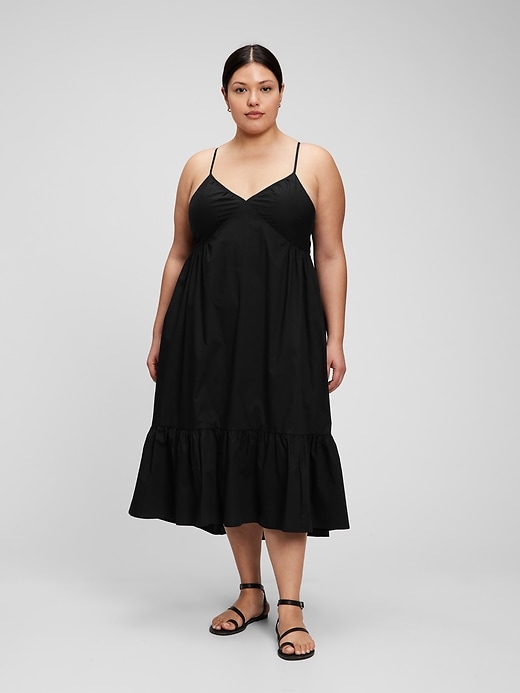 Image number 4 showing, Deep V-Neck Cami Midi Dress