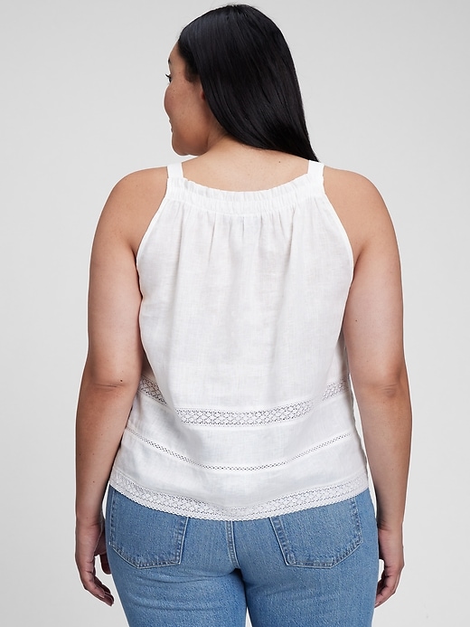 Image number 5 showing, Linen Lace Tank Top