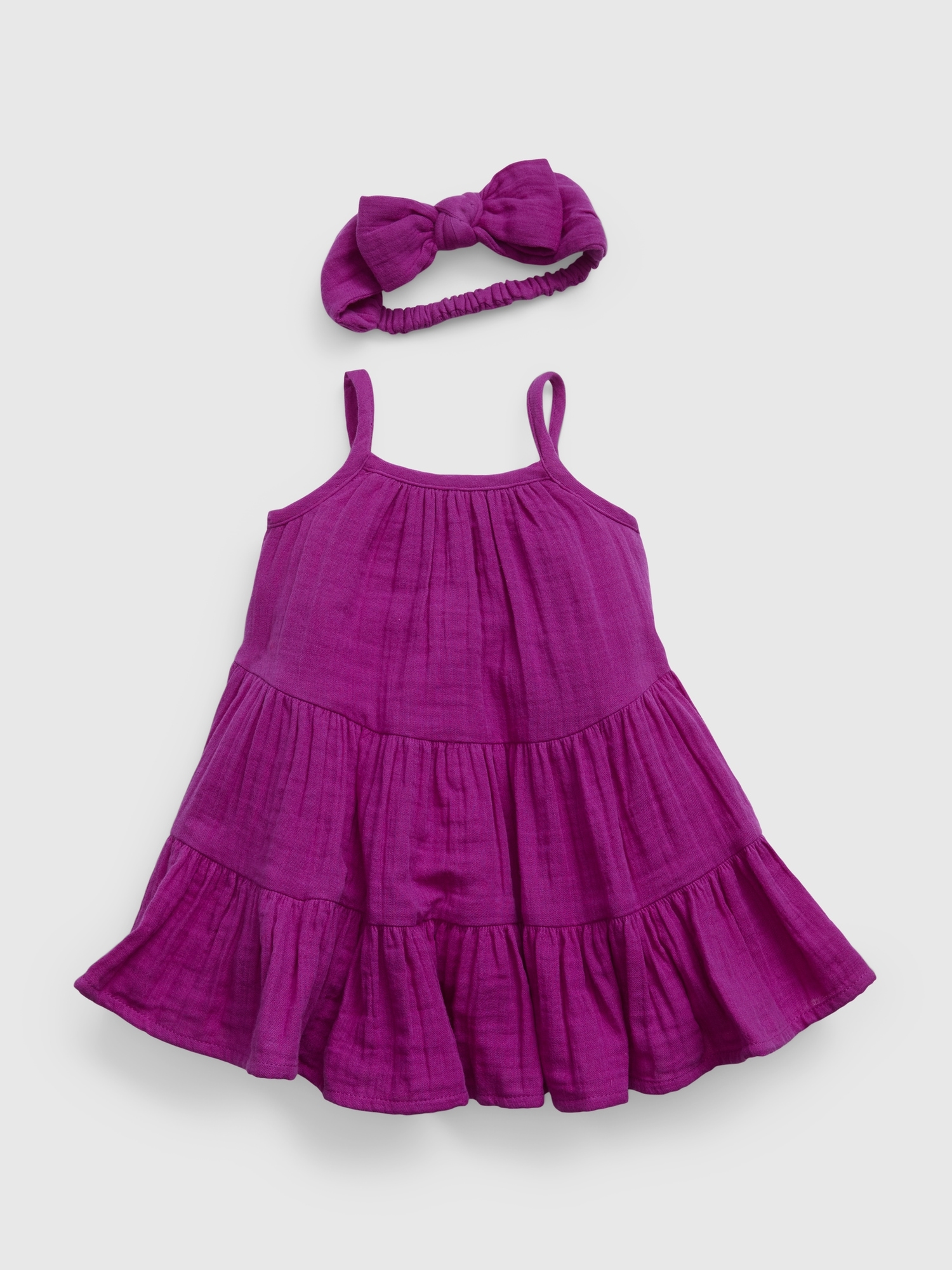 Baby Strappy Tiered Dress Set | Gap