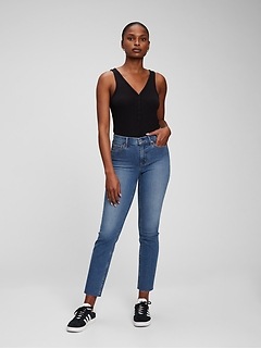 gap wide leg high rise jeans