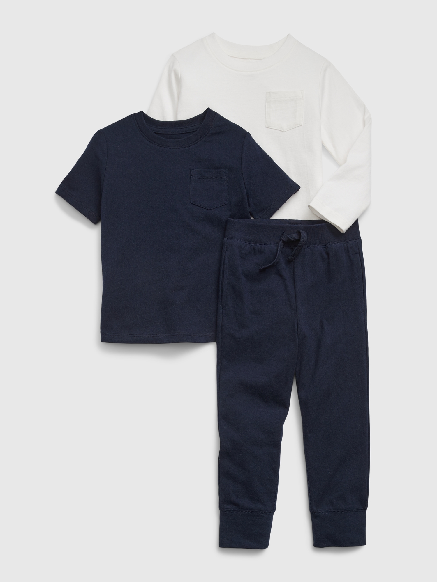 Gap Babies' Toddler Organic Cotton Mix And Match Outfit Set In Blue Galaxy