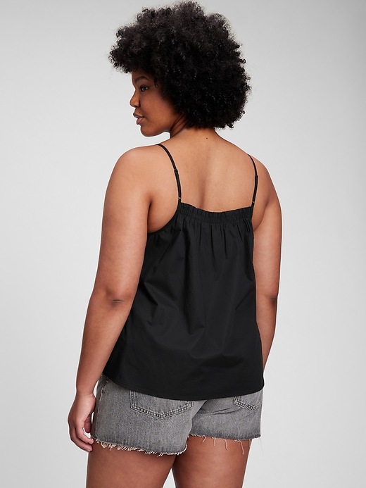 Image number 5 showing, Deep V-Neck Pleated Cami