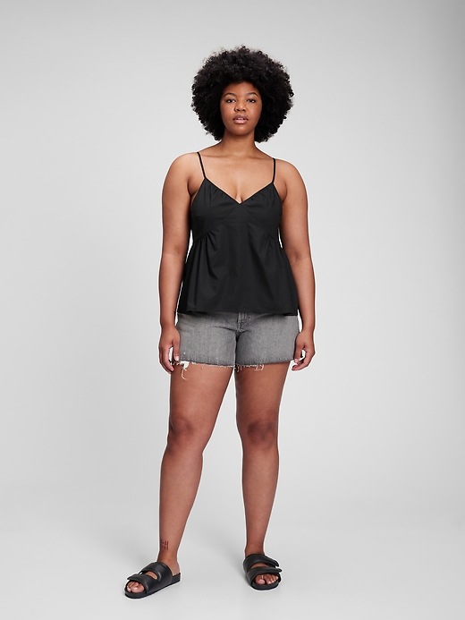 Image number 4 showing, Deep V-Neck Pleated Cami