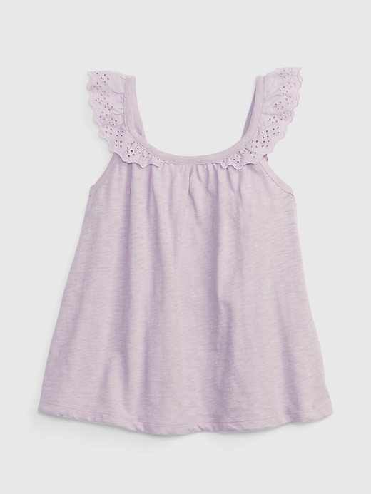 Image number 1 showing, Kids Eyelet Tank Top