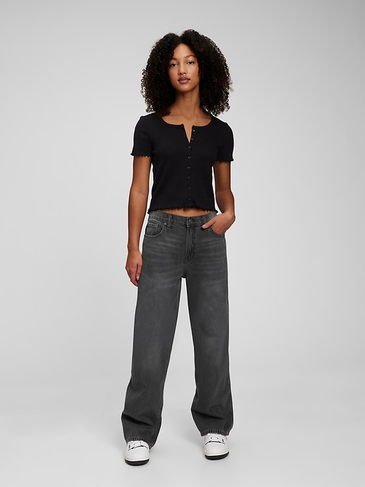Image number 1 showing, Teen Low Stride Jeans with Washwell