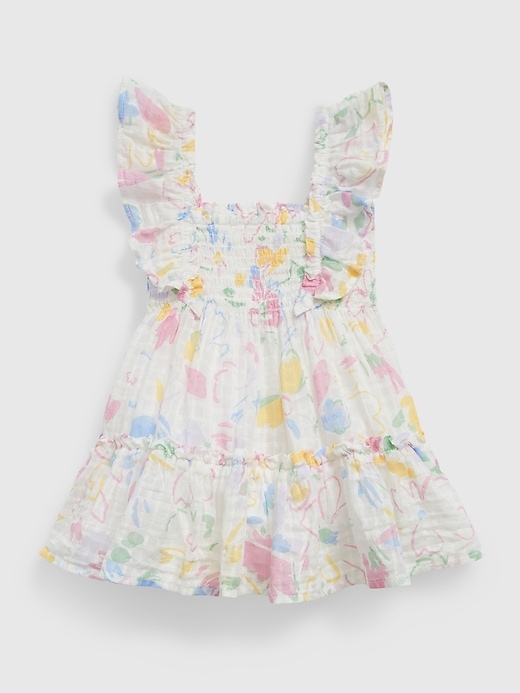 Image number 2 showing, Baby Smocked Flutter Dress