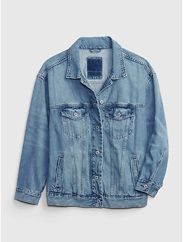 Gap oversized deals jean jacket