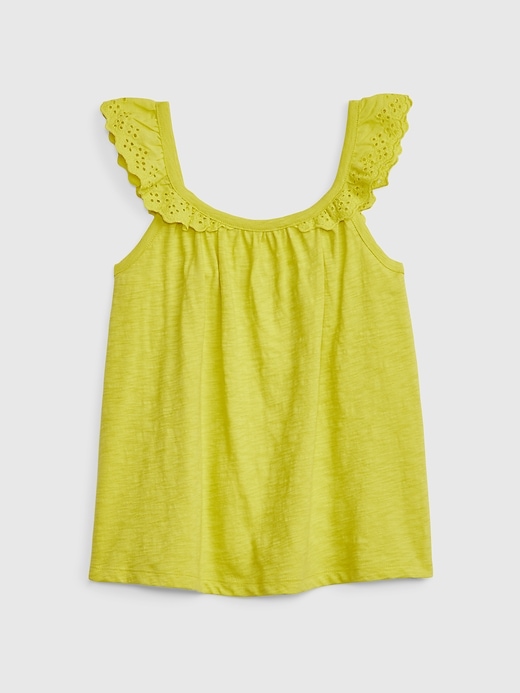 View large product image 1 of 1. Kids Eyelet Tank Top