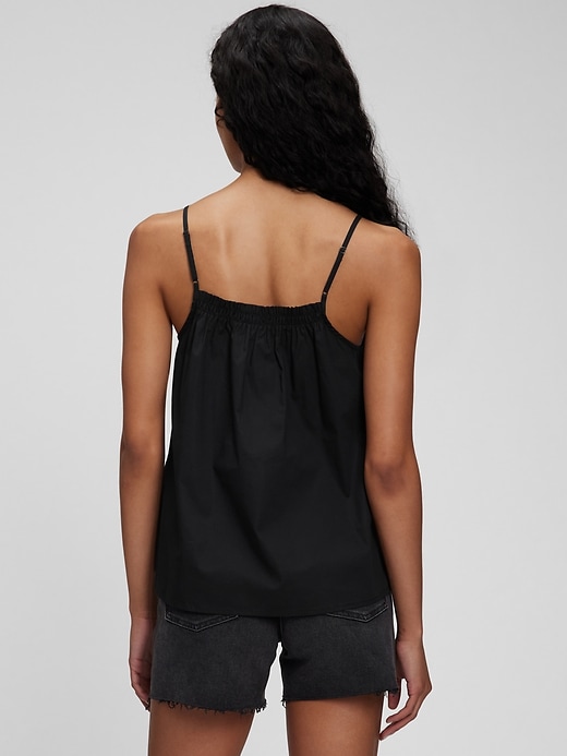 Image number 2 showing, Deep V-Neck Pleated Cami