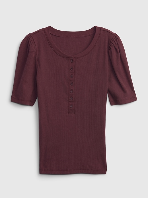 Image number 1 showing, Kids Rib Henley T-Shirt