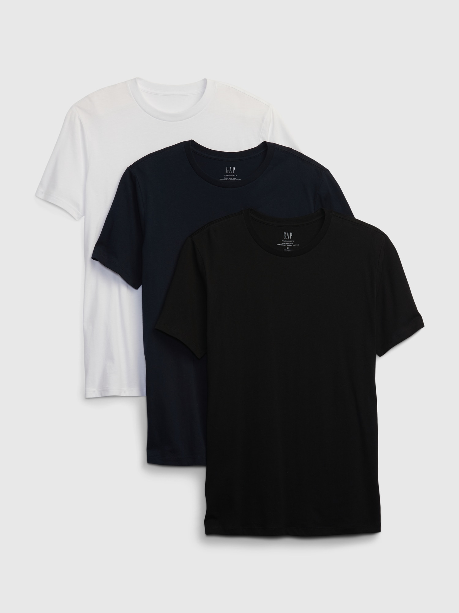 Cotton Slim Fit 3-Pack Crewneck T-Shirt
