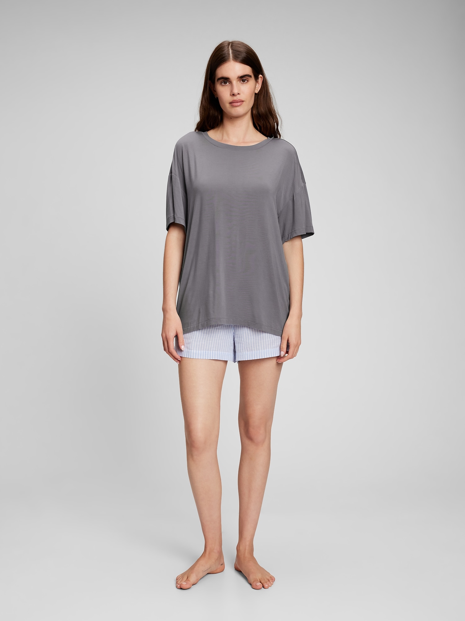 Gap LENZING&#153 TENCEL&#153 Modal PJ T-Shirt gray. 1