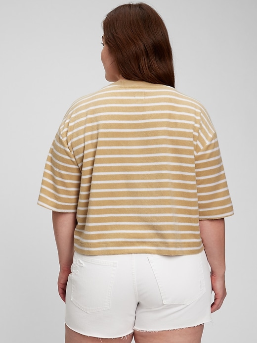 Image number 2 showing, Towel Terry Boxy Cropped T-Shirt