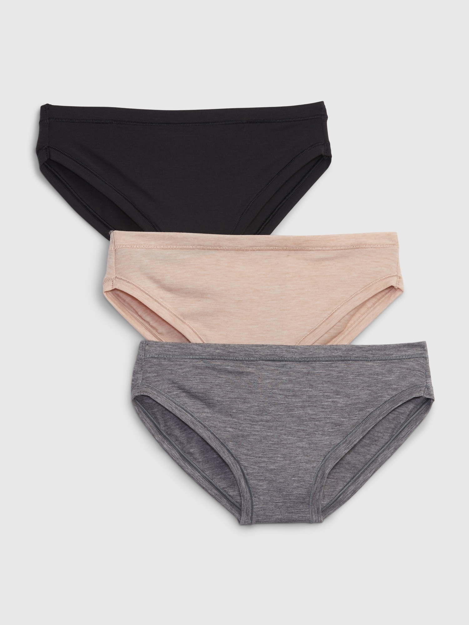 GAP Women's 3-Pack Breathe Hipster Underpants Underwear, Multi, X