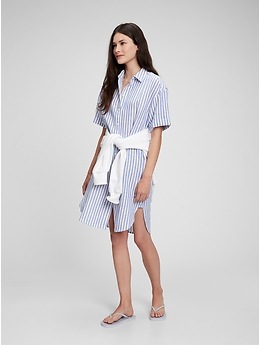 gap striped linen dress