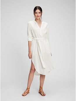 gap white cotton dress