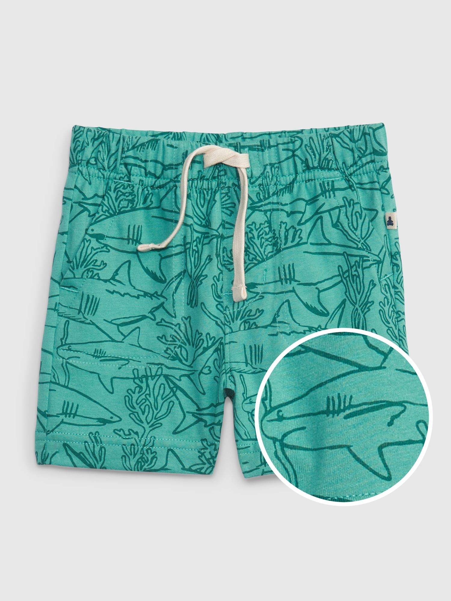 Gap Baby 100% Organic Cotton Mix and Match Pull-On Shorts blue. 1