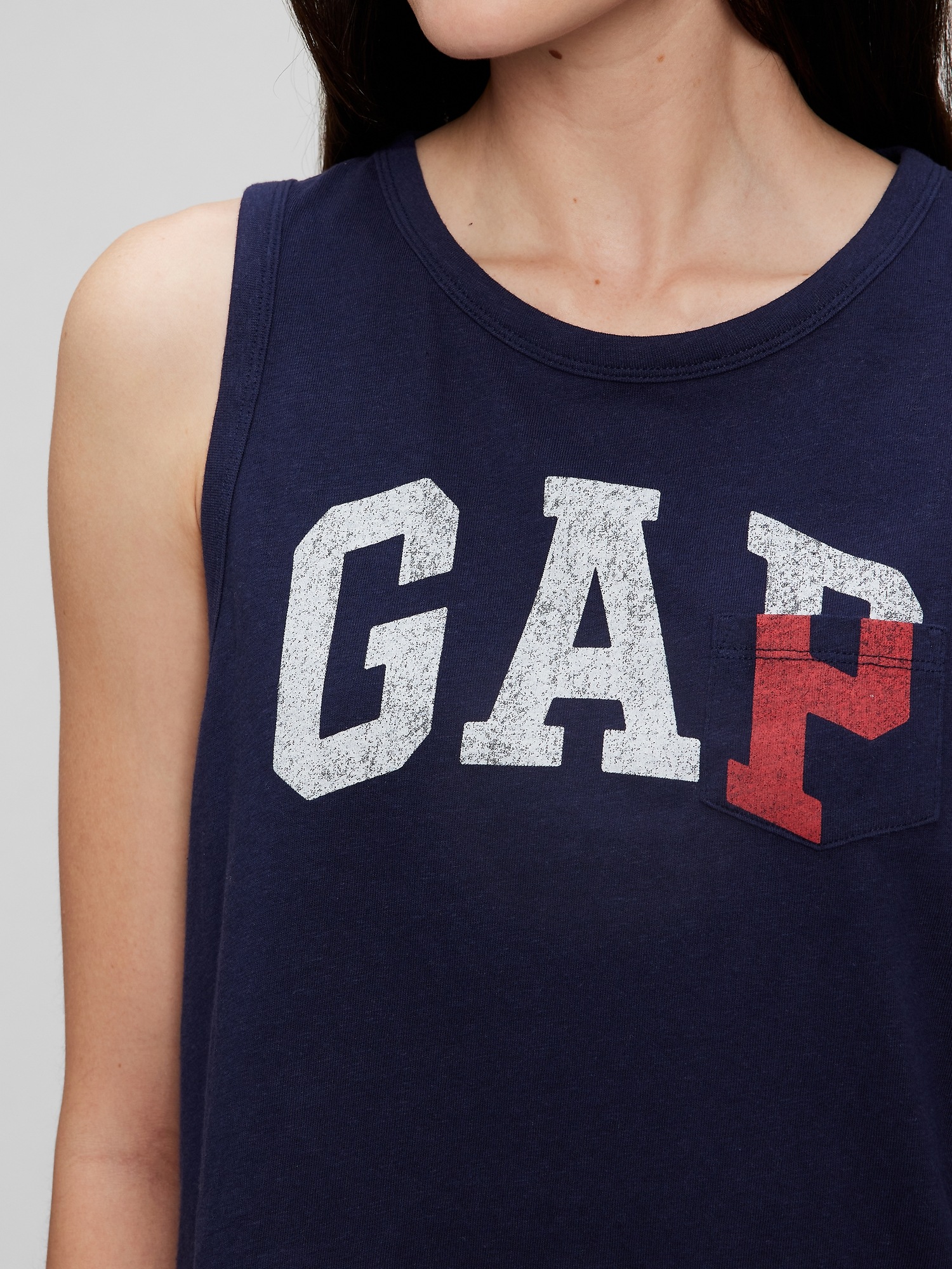 gap logo tank top