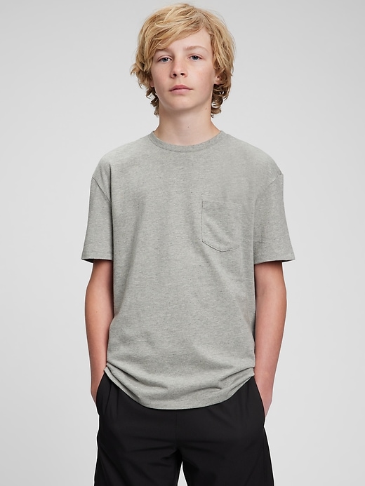 Image number 6 showing, Teen 100% Organic Cotton Pocket T-Shirt