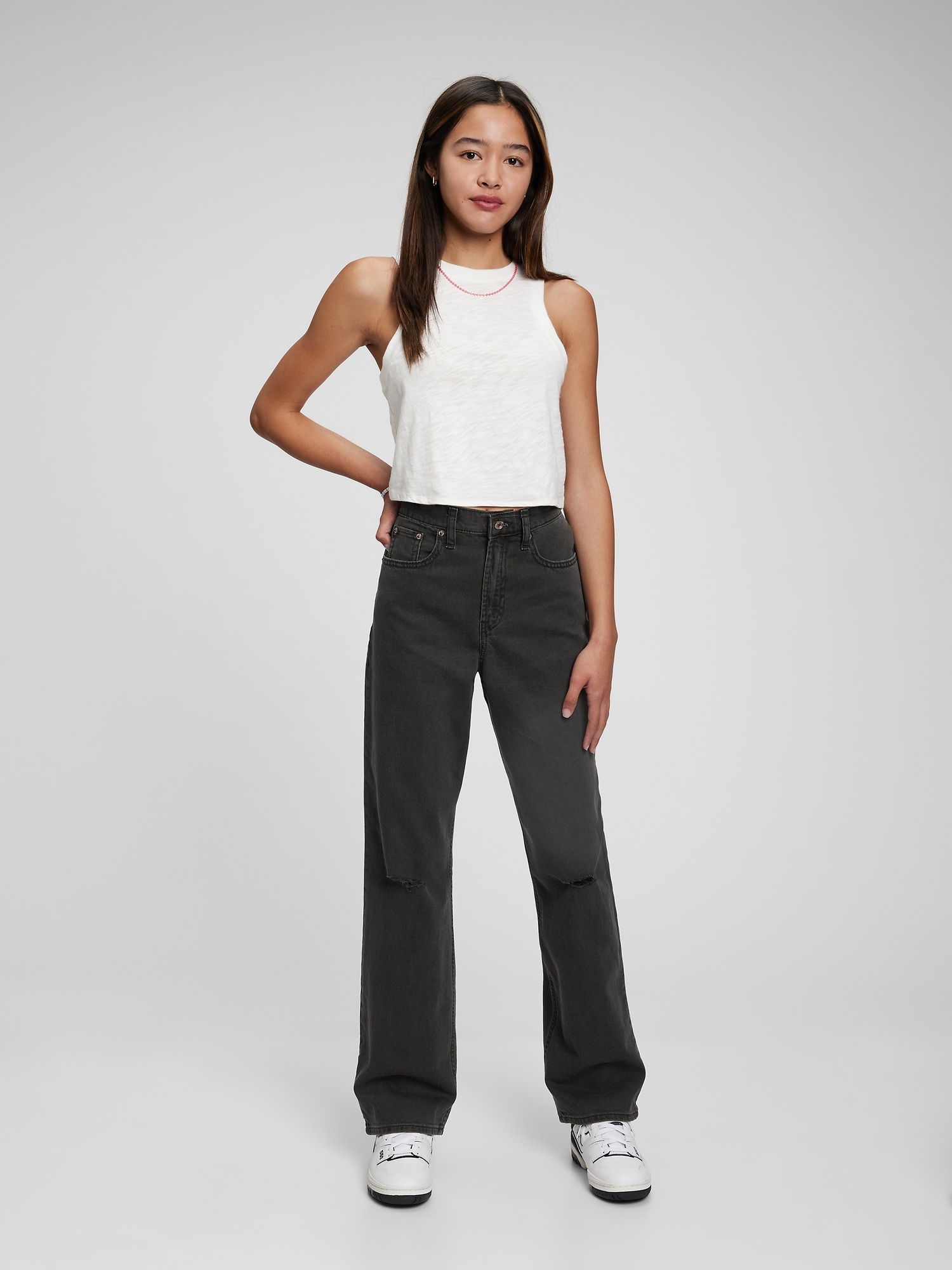Teen Sky-High '90s Loose Jeans with Washwell | Gap