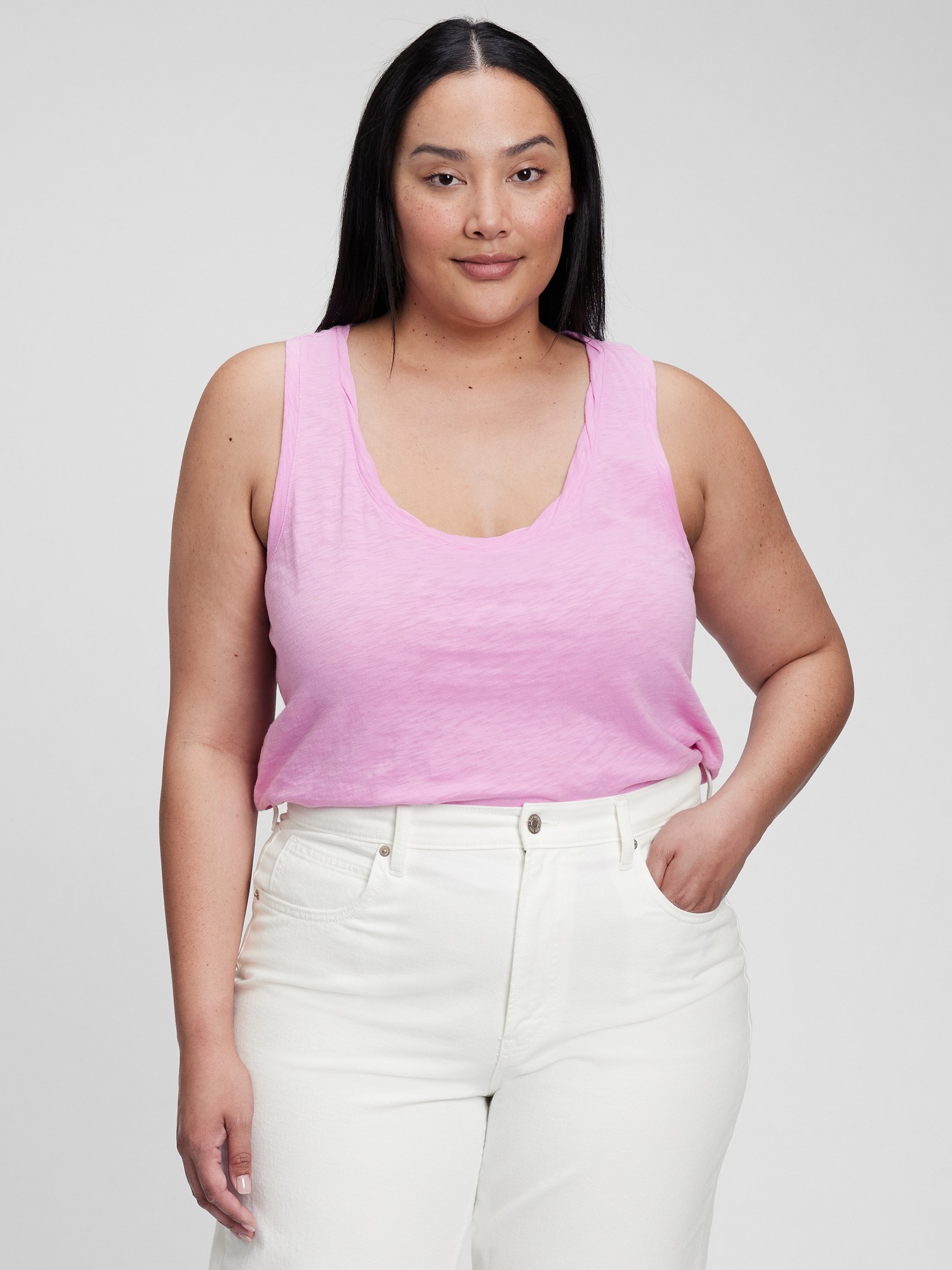 Organic Cotton Racerback Tank Top | Gap