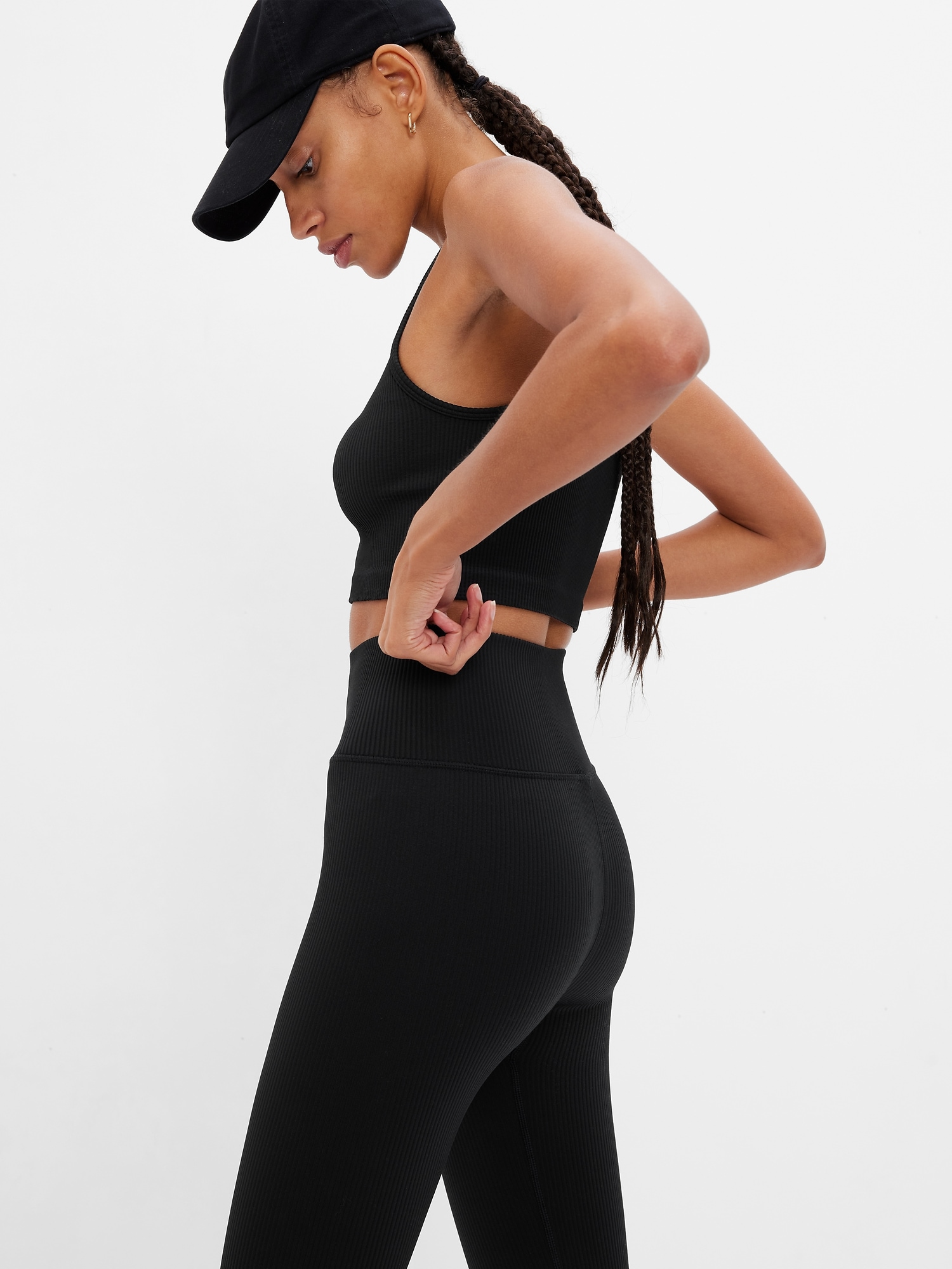 Gap Fit Ribbed Seamless Active Matching Set Try On and Review #gap