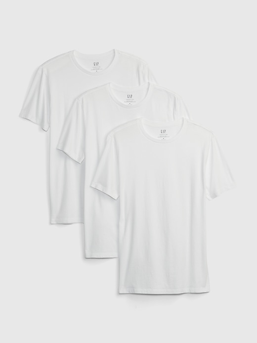 Image number 1 showing, Organic Cotton Standard Crewneck T-Shirt (3-Pack)