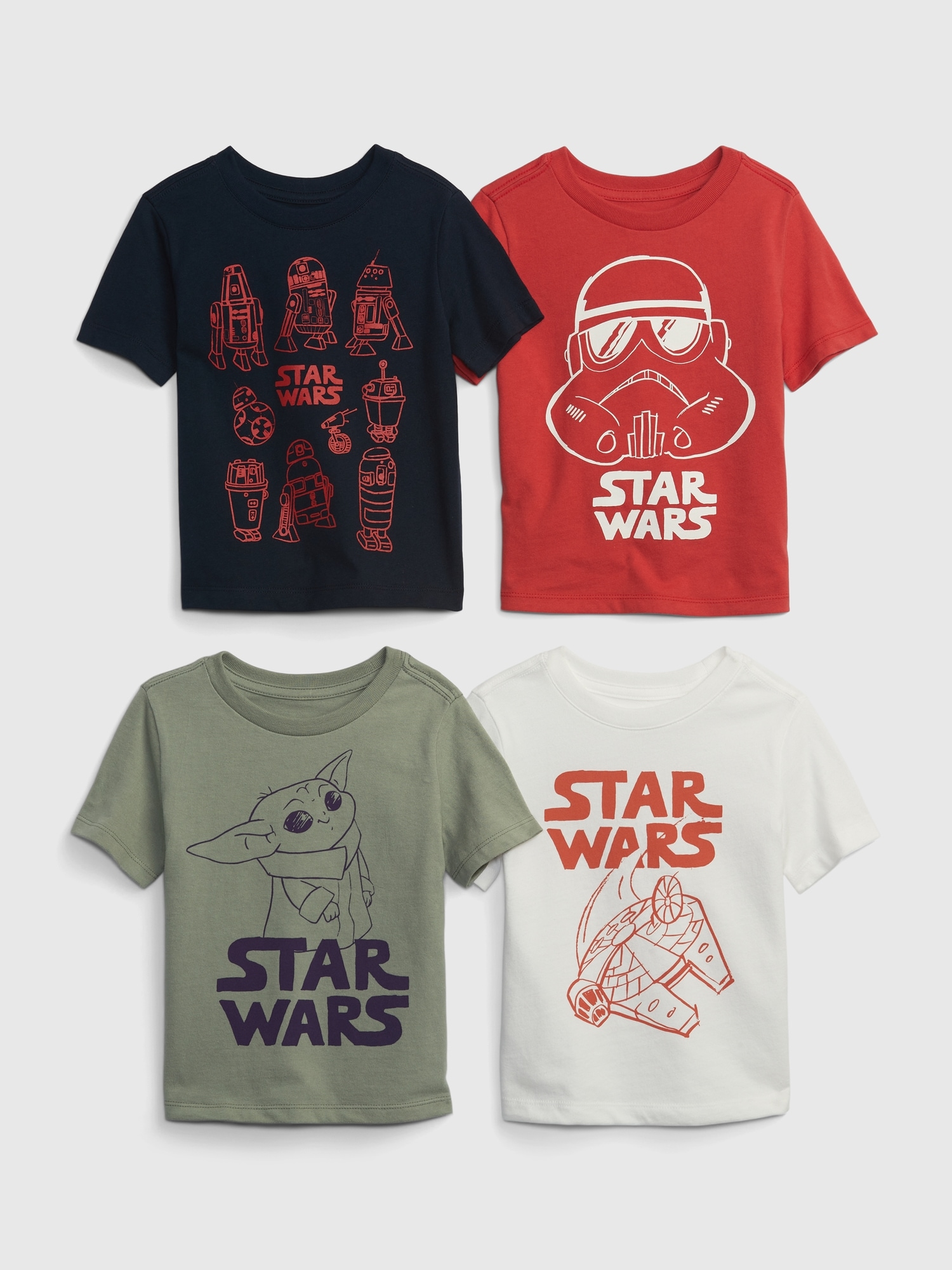 babyGap | Star Wars™ Organic Cotton Graphic T-Shirt (4-Pack)