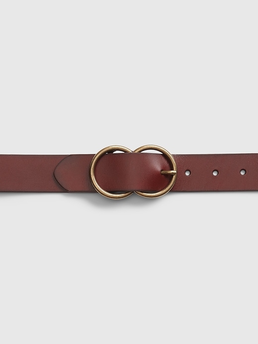 Image number 2 showing, Infinity Ring Leather Belt