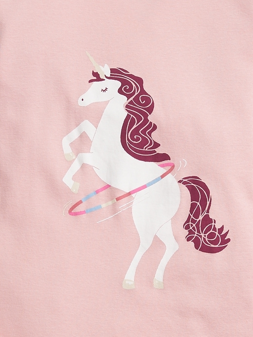 Image number 2 showing, Kids Organic Cotton Unicorn PJ Set