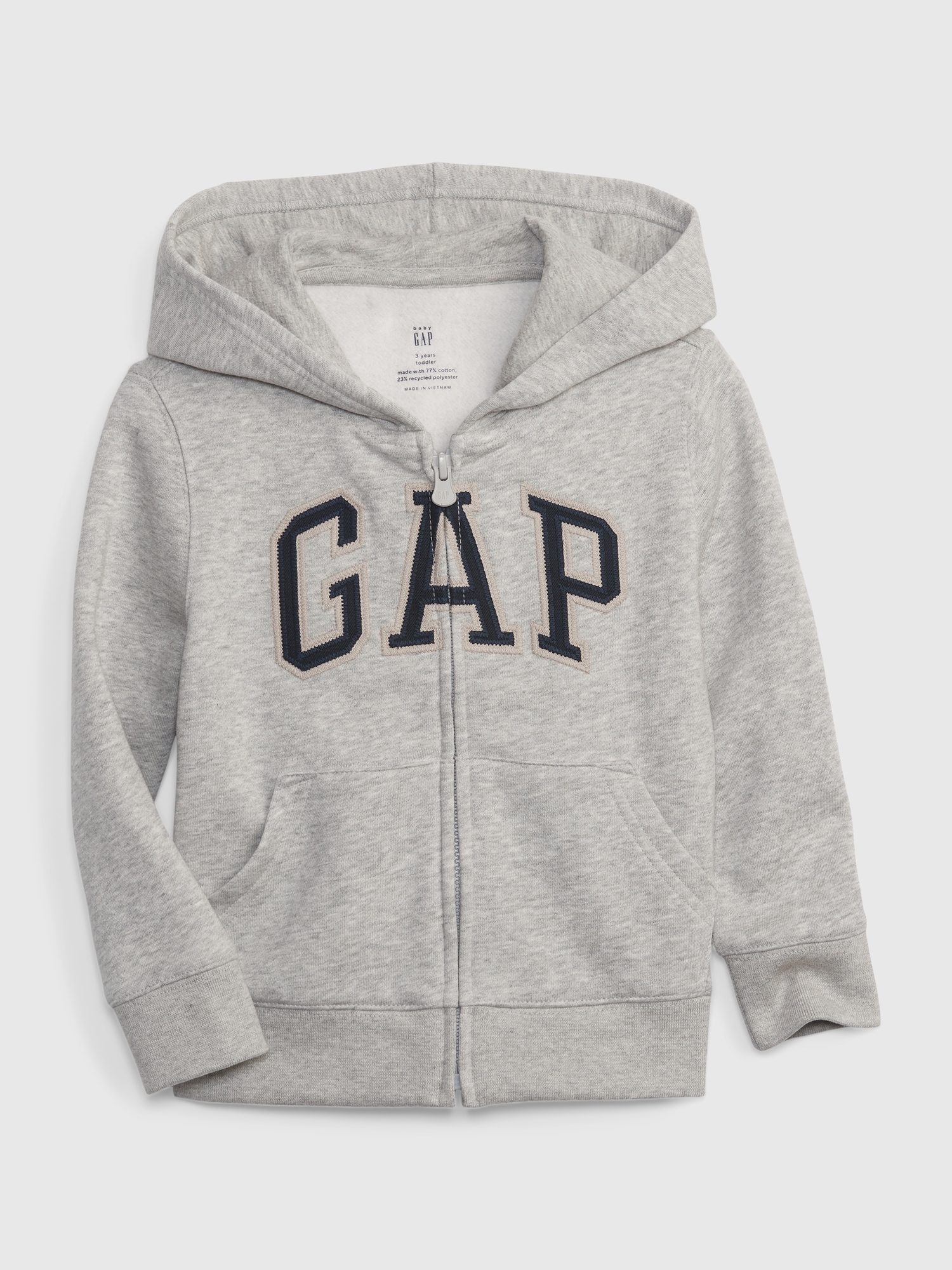 Gap Babies' Toddler  Logo Hoodie In Light Grey