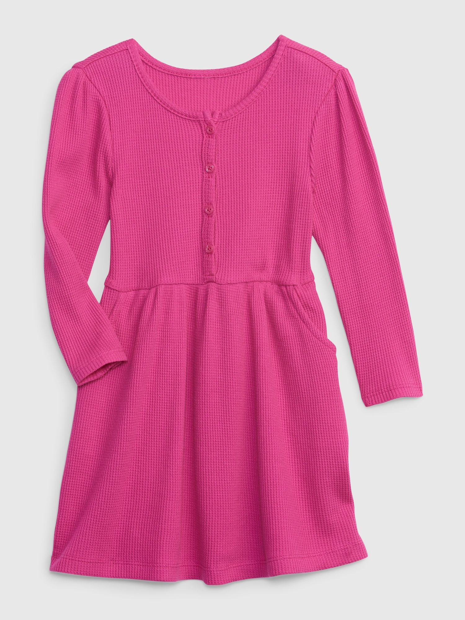 Gap Toddler Waffle Dress pink. 1