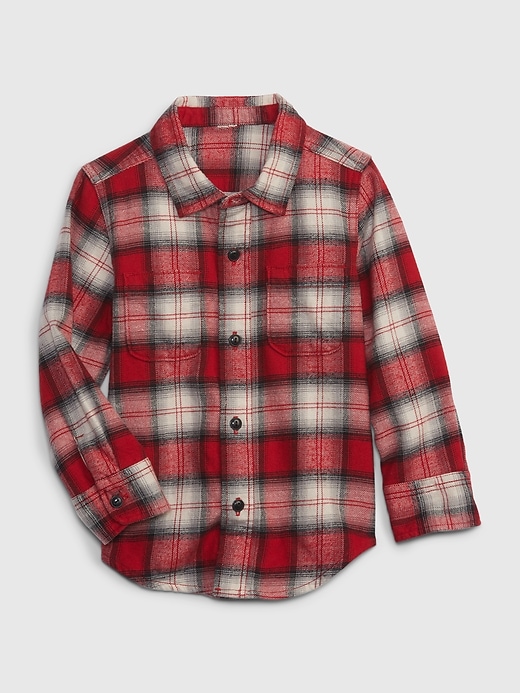 Toddler 100% Organic Cotton Flannel Shirt | Gap