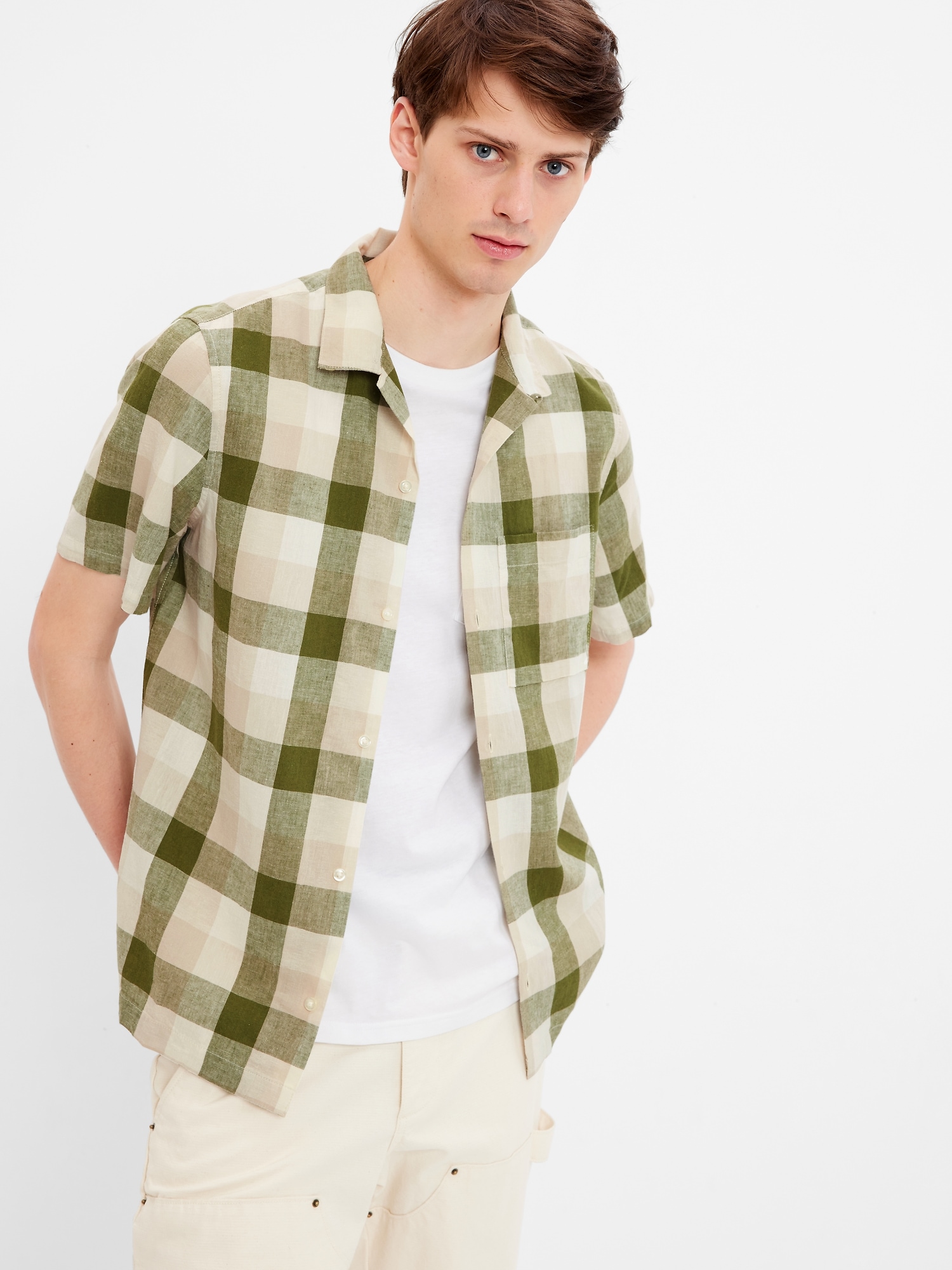 Linen-Cotton Vacay Shirt | Gap