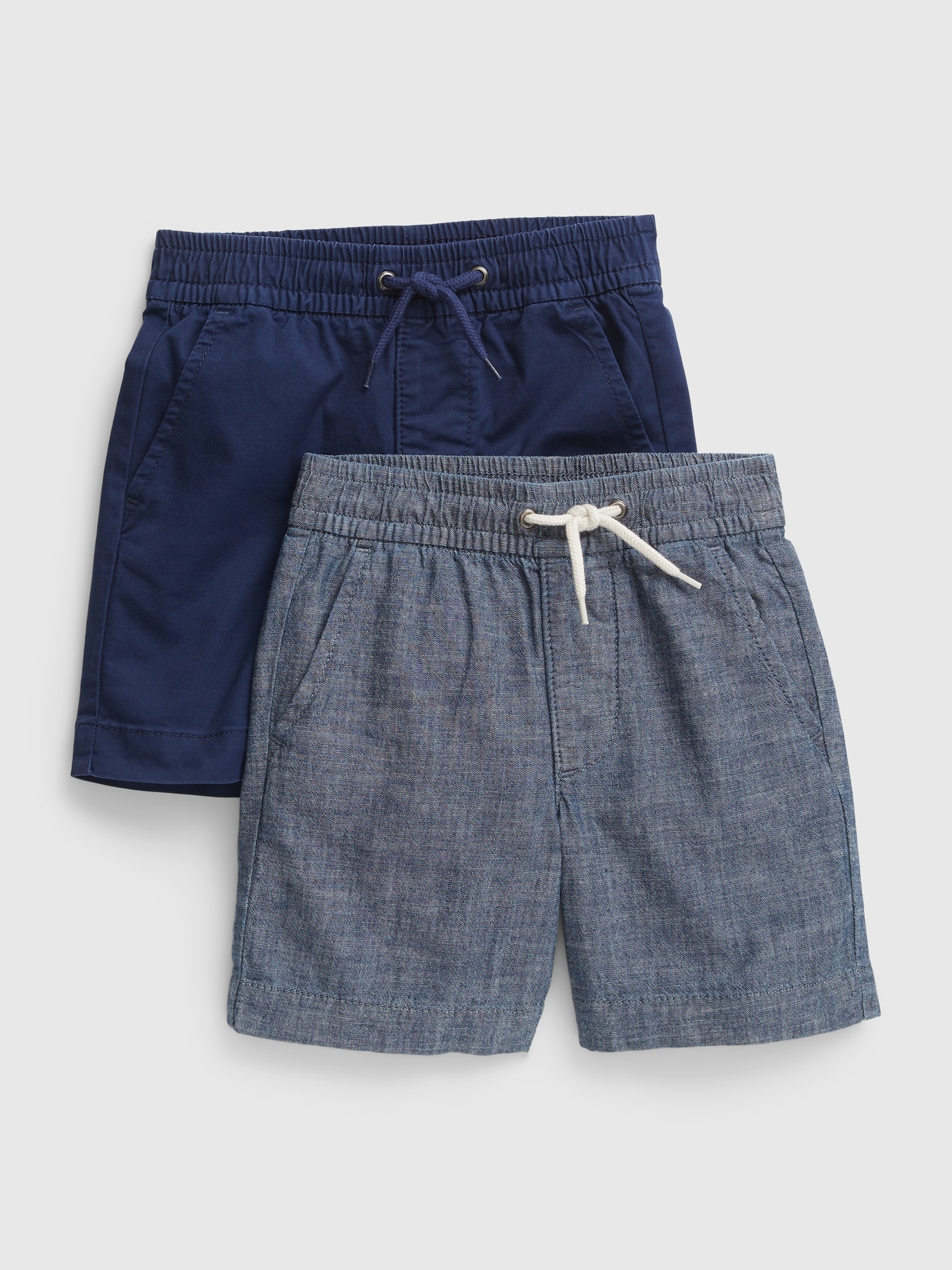 Gap Babies' Toddler Easy Pull-on Shorts (2-pack) In Elysian Blue