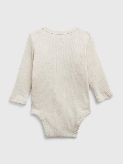 Baby 100% Organic Cotton Rib Pocket Bodysuit (3-Pack) | Gap