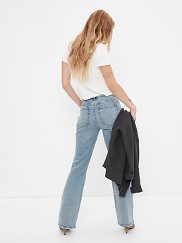 Mid Rise '90s Loose Flare Jeans with Washwell  Mid rise flare jeans, Flare  jeans, Women jeans