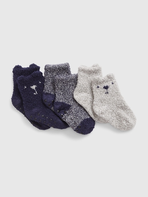 View large product image 1 of 1. Baby Cozy Bear Socks (3-Pack)