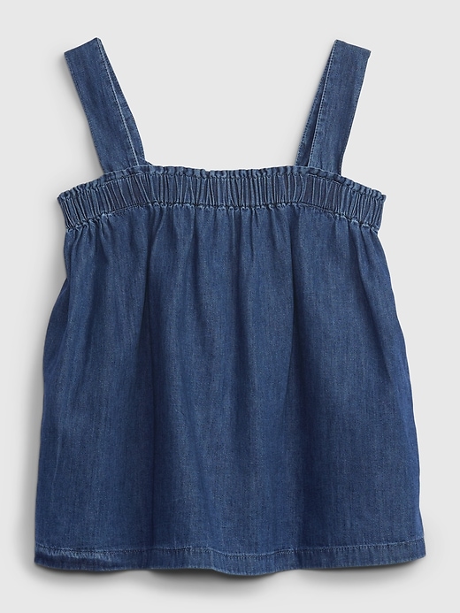 Image number 6 showing, Denim Tie-Back Babydoll Tank Top with Washwell