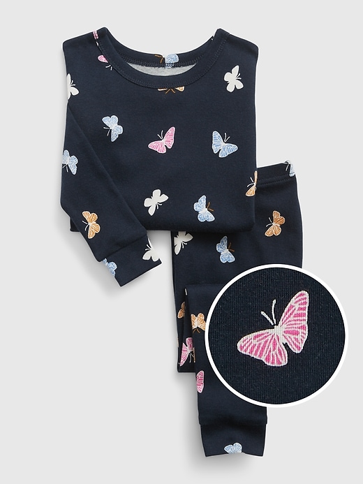 Image number 1 showing, babyGap 100% Organic Cotton Butterfly PJ Set