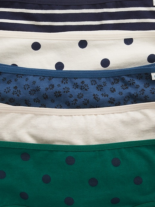 Image number 2 showing, Kids Organic Cotton Hipster Briefs (5-Pack)