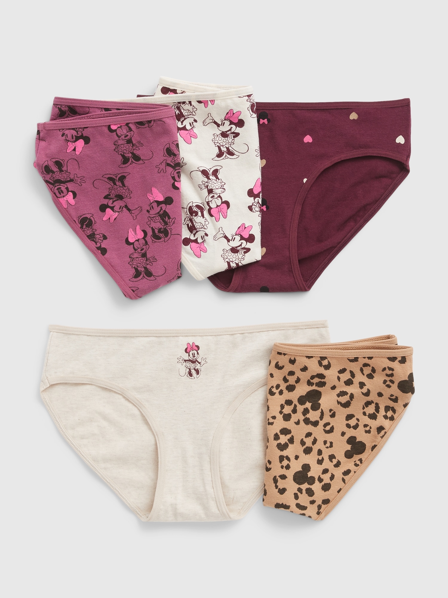 Disney Minnie Mouse Undies Cotton Underwear 7 Panty Girls Toddler Size 4T  NIP