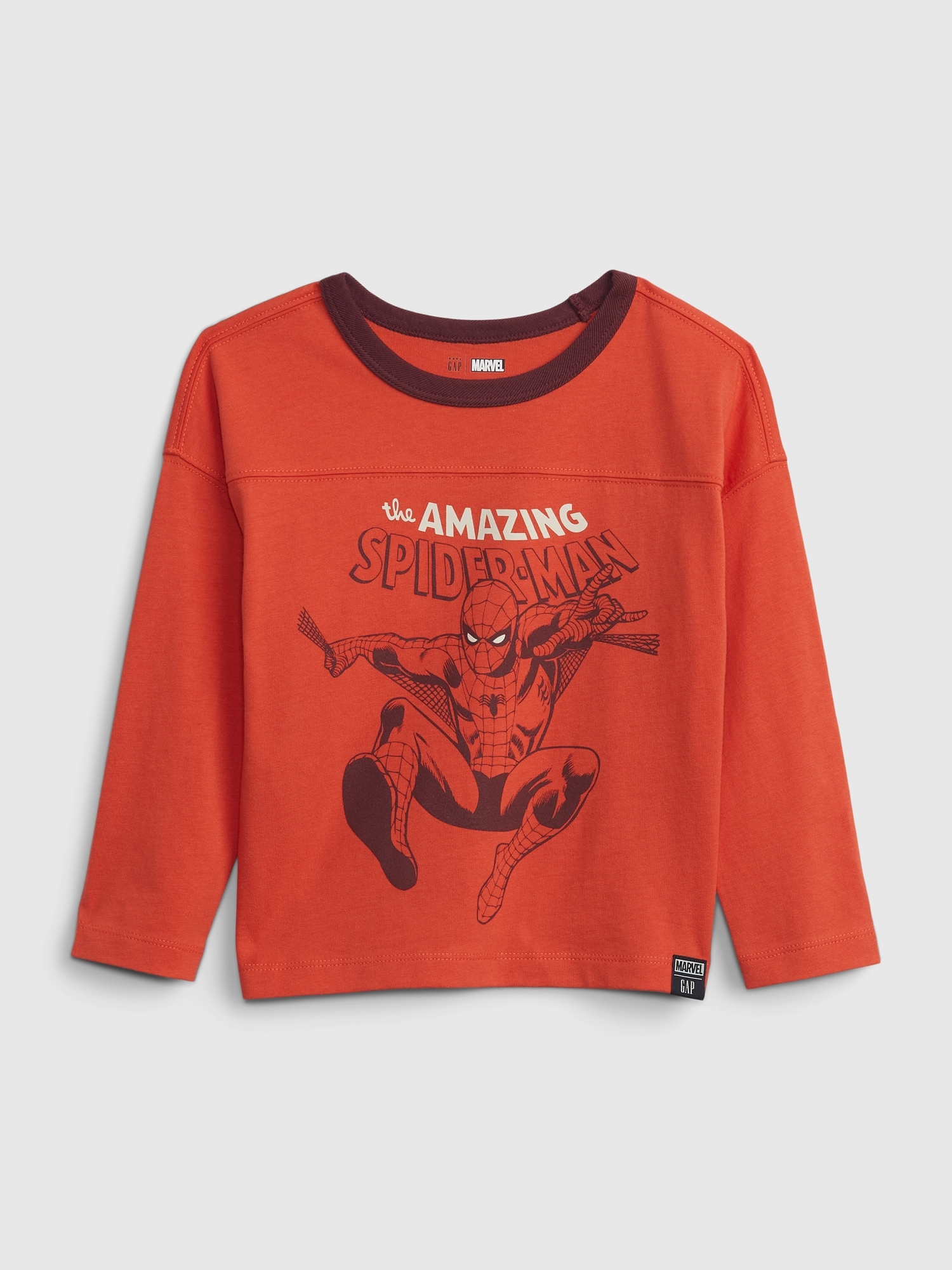 Gap Baby | Marvel 100% Organic Cotton Graphic T-shirt In Fire Coral Red