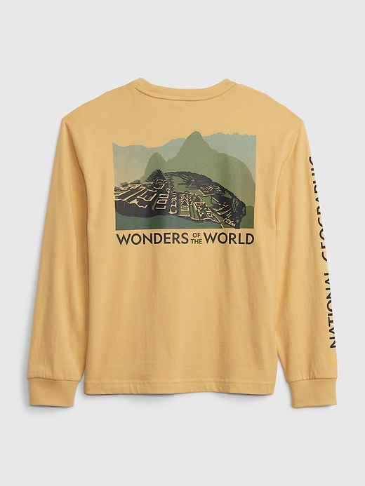 Image number 2 showing, GapKids &#124 National Geographic 100% Organic Cotton Wonders of the World Graphic T-Shirt
