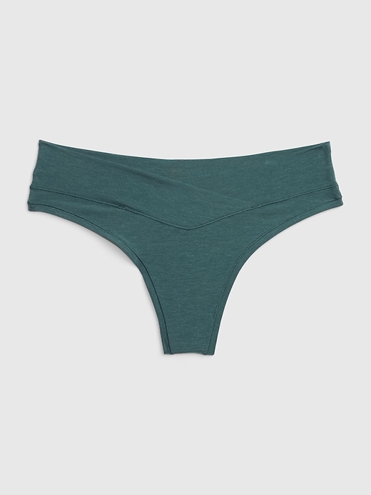 View large product image 1 of 1. Breathe Crossover Thong